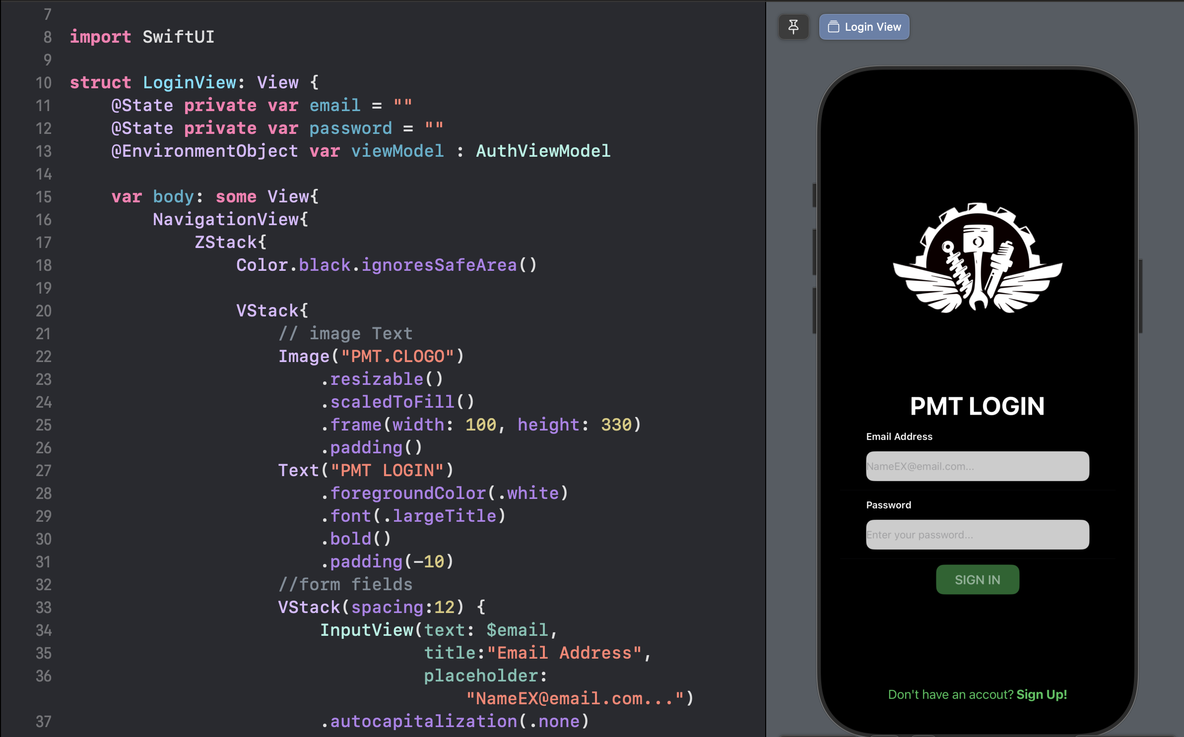 PMT Login App