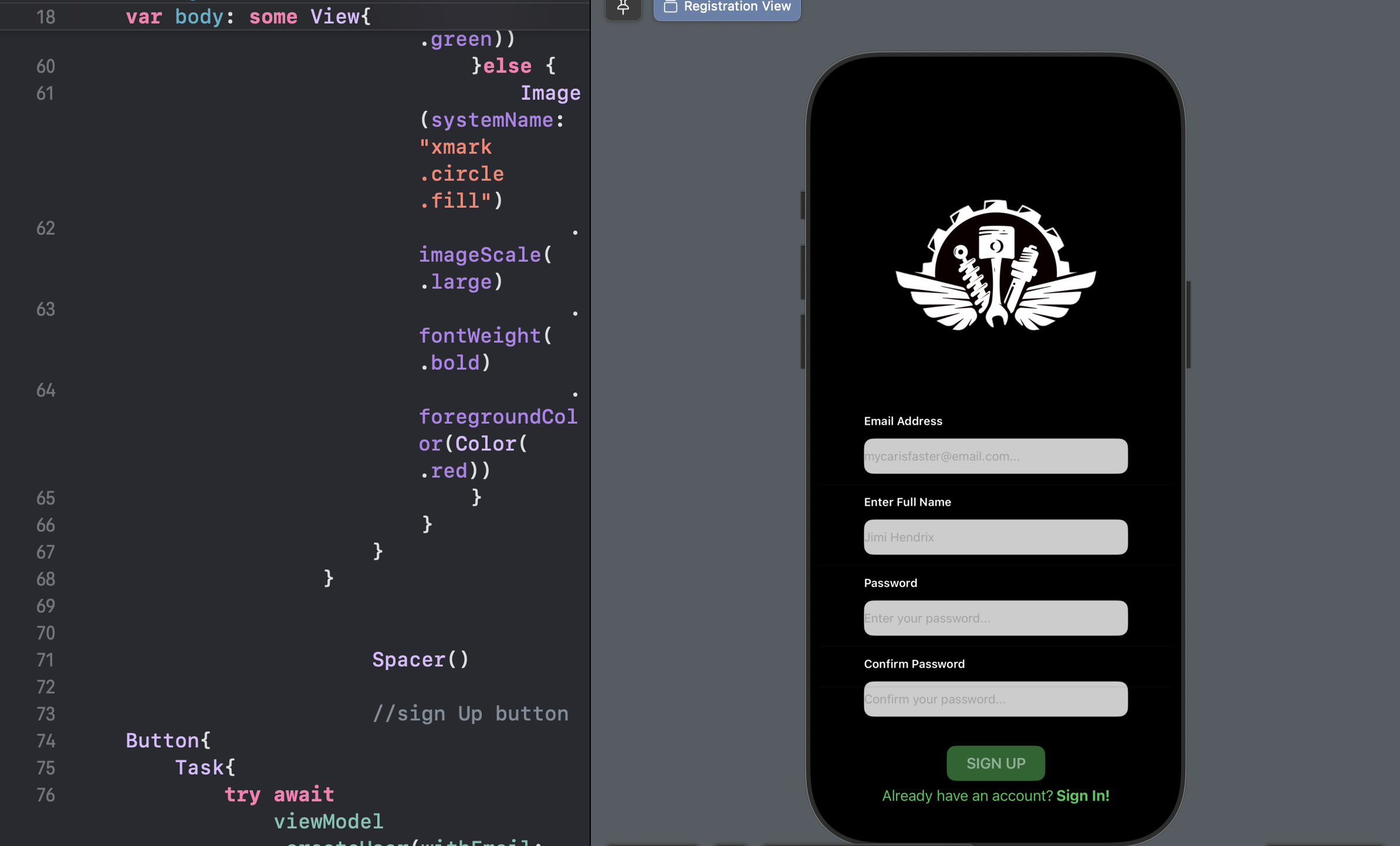 PMT Registration App